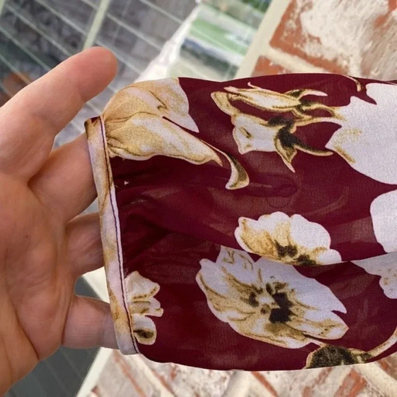 Lucca Floral High Neck Mini Dress - Picture 3 of 10